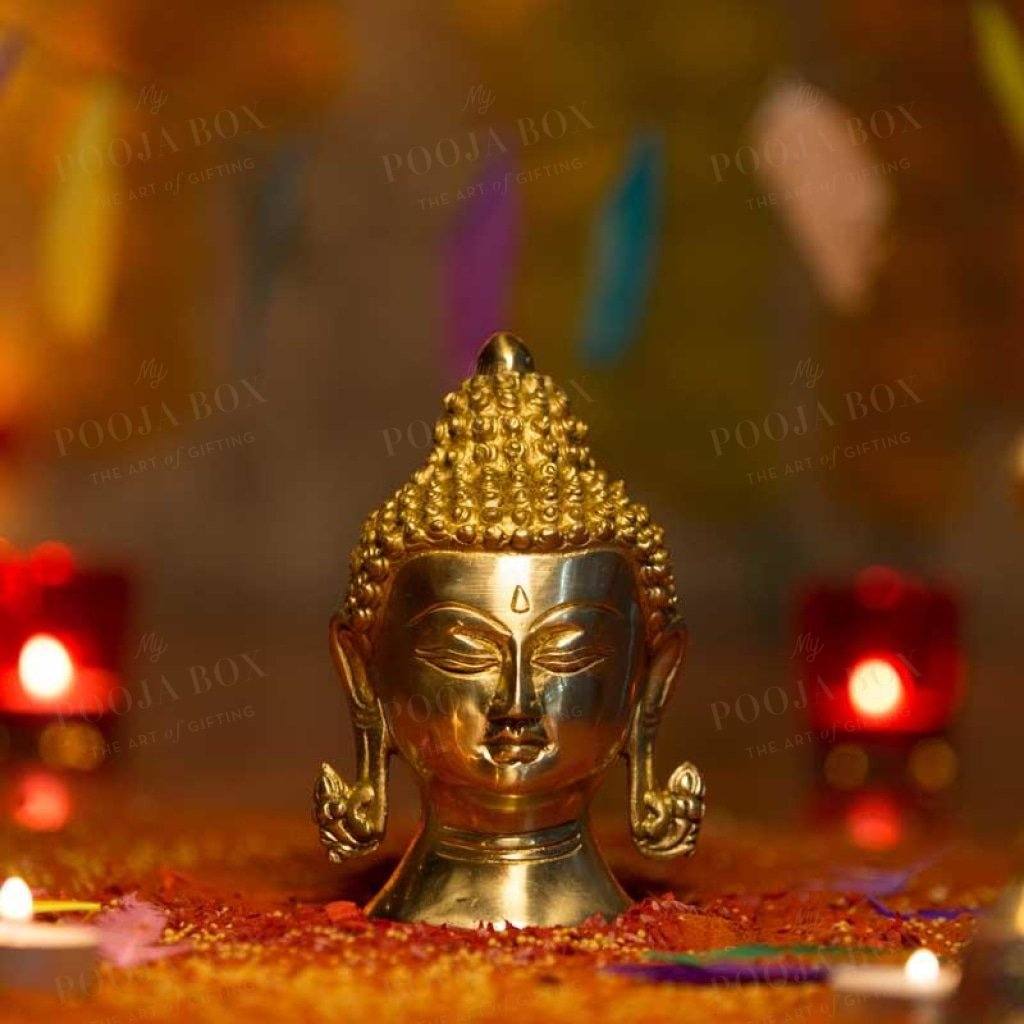 Antique Buddha Head Idols Home Decor