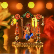 Multicolor Ganesha On Jhula Idol