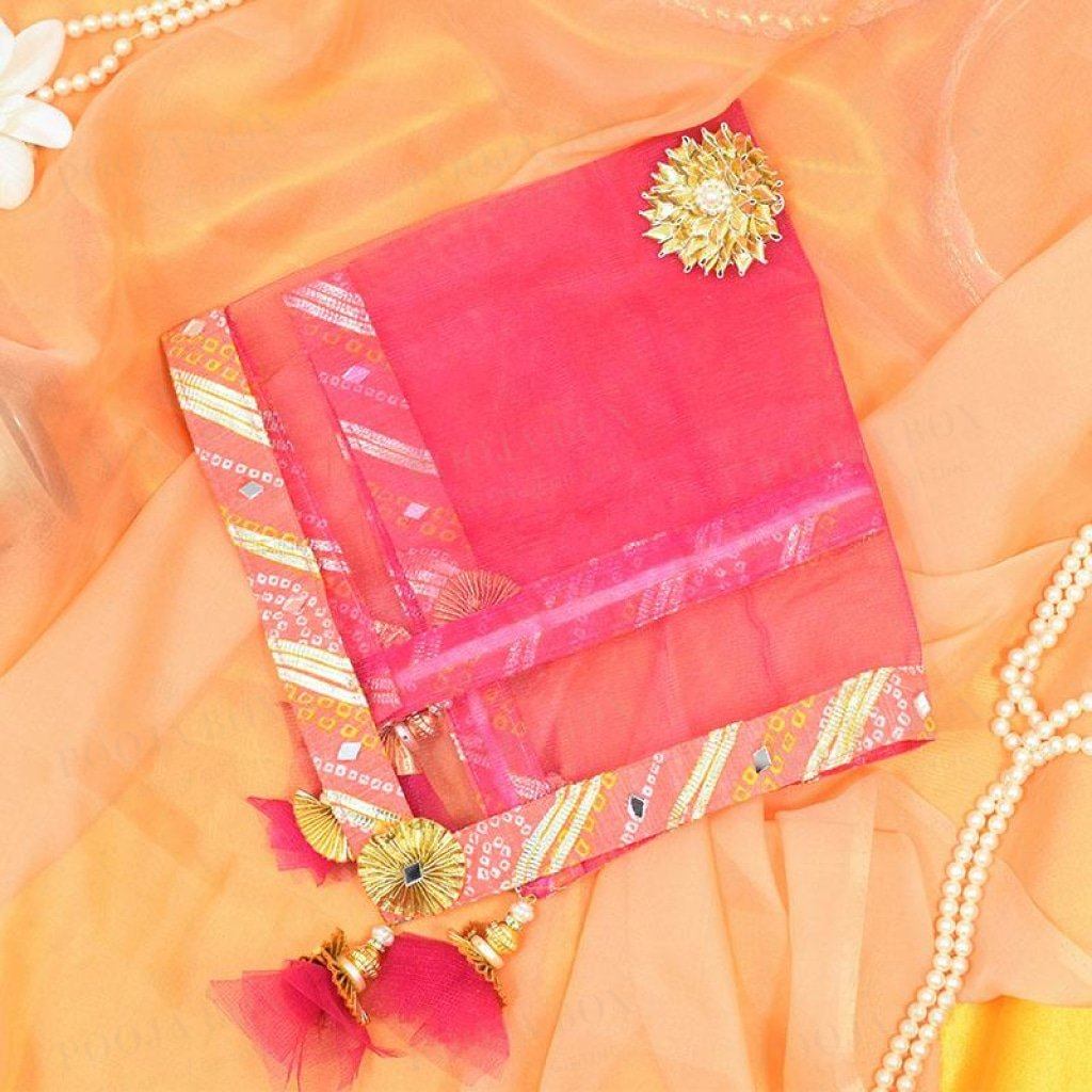 Pastel Rani Jaipuri Thali Cover Pink