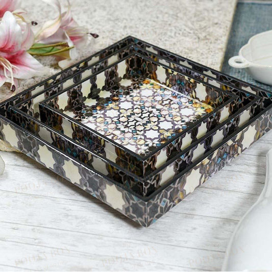 Zaria Multicolor Serving Tray Crockery