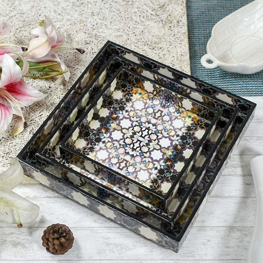 Zaria Multicolor Serving Tray Crockery