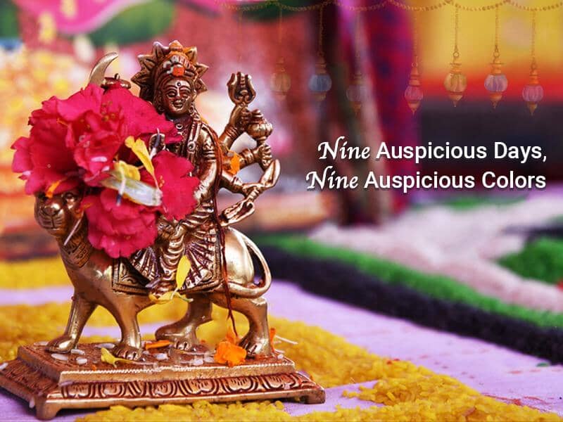 Navratri days and colour significance.