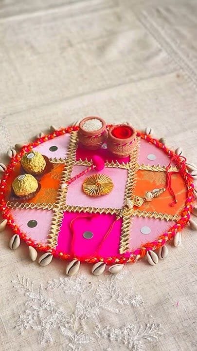 Rakhi Thali Decoration Ideas for Raksha Bandhan