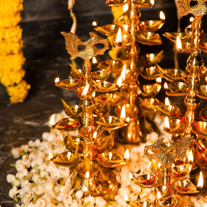 Handcrafted Brass Peacock Diya