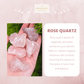 Rose Quartz Crystal Healing Bracelet For Self Esteem & Self Love