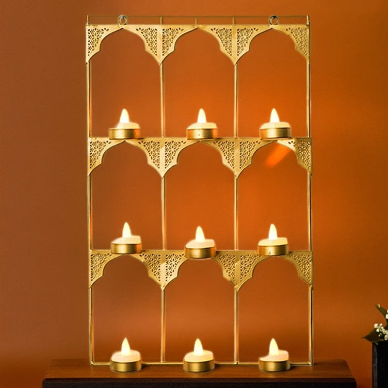 Large Jharokha Wall Hanging T-light Holder