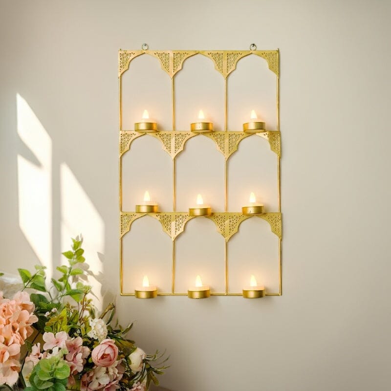 Large Jharokha Wall Hanging T-light Holder