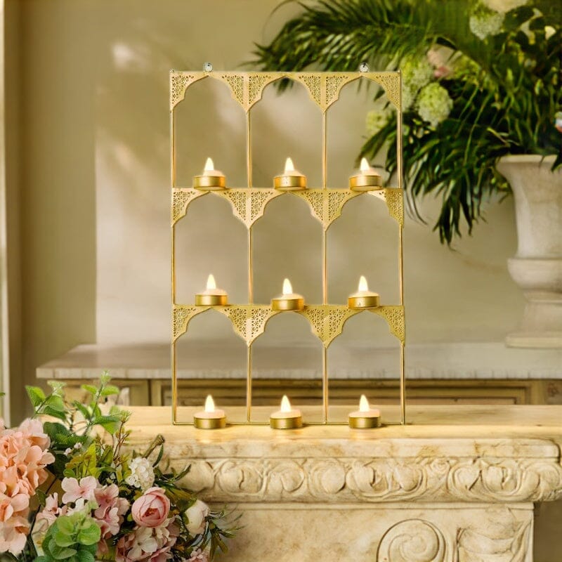 Large Jharokha Wall Hanging T-light Holder