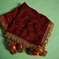 Handcrafted Red Velvet Aasan
