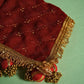 Handcrafted Red Velvet Aasan