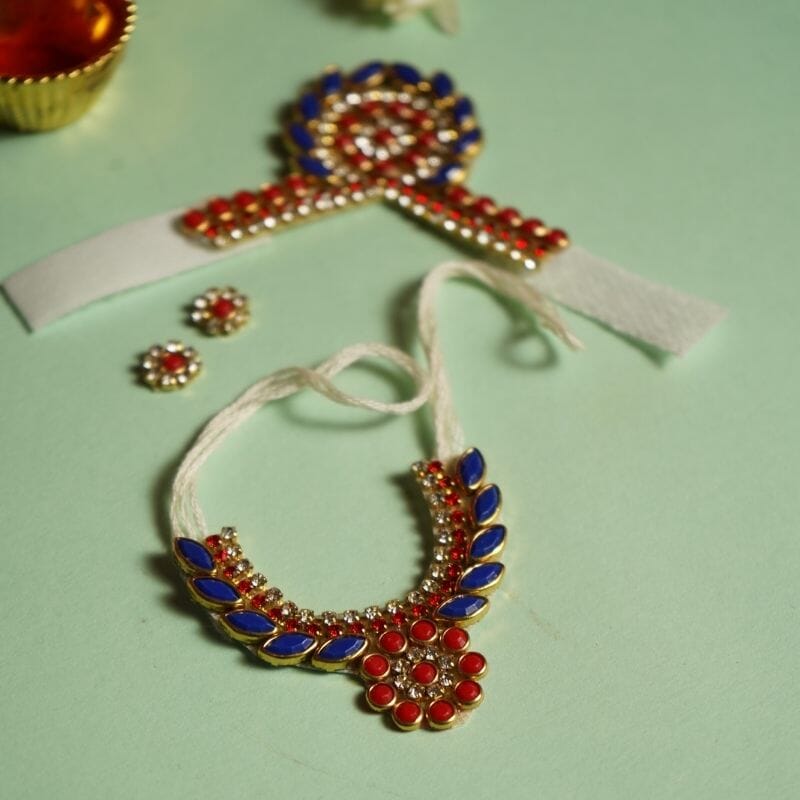 Elegant Floral Laddu Gopal Jewellery