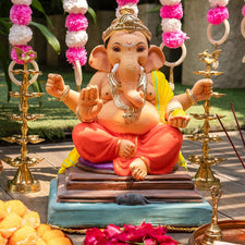 1.5FEET Eco-Friendly Lambodar Ganesha | Plant-A-Ganesha