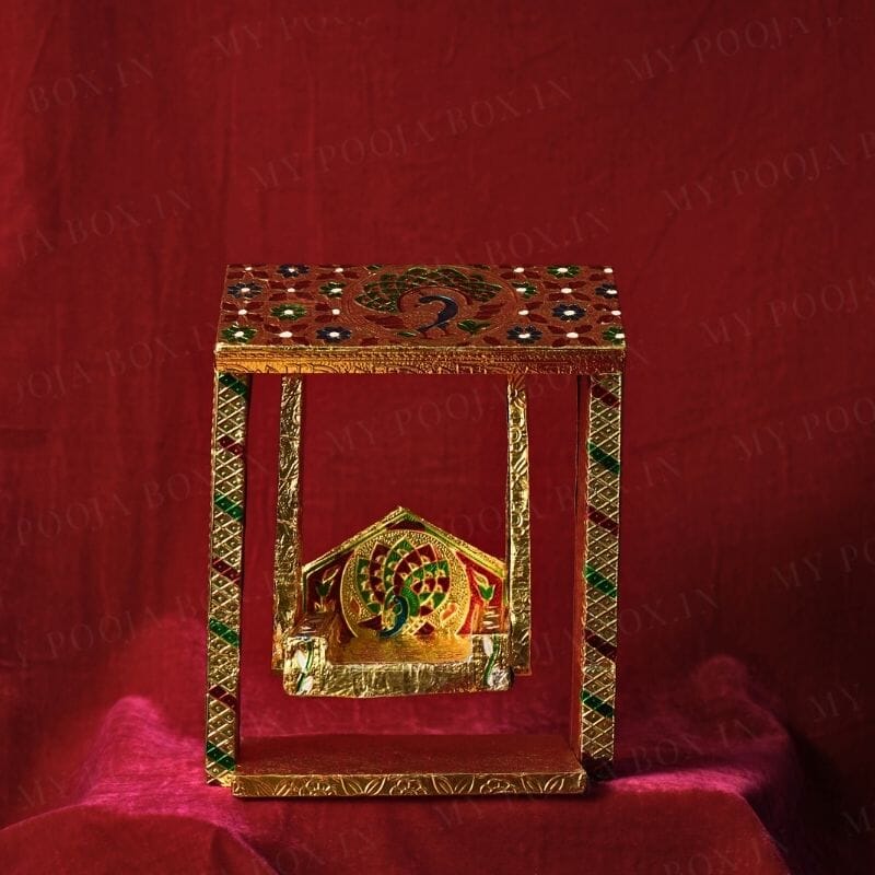 Elegant Meenakari Laddu Gopal Jhula