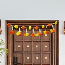 Orange And Yellow Marigold Door Hanging Toran/Bandhanwar