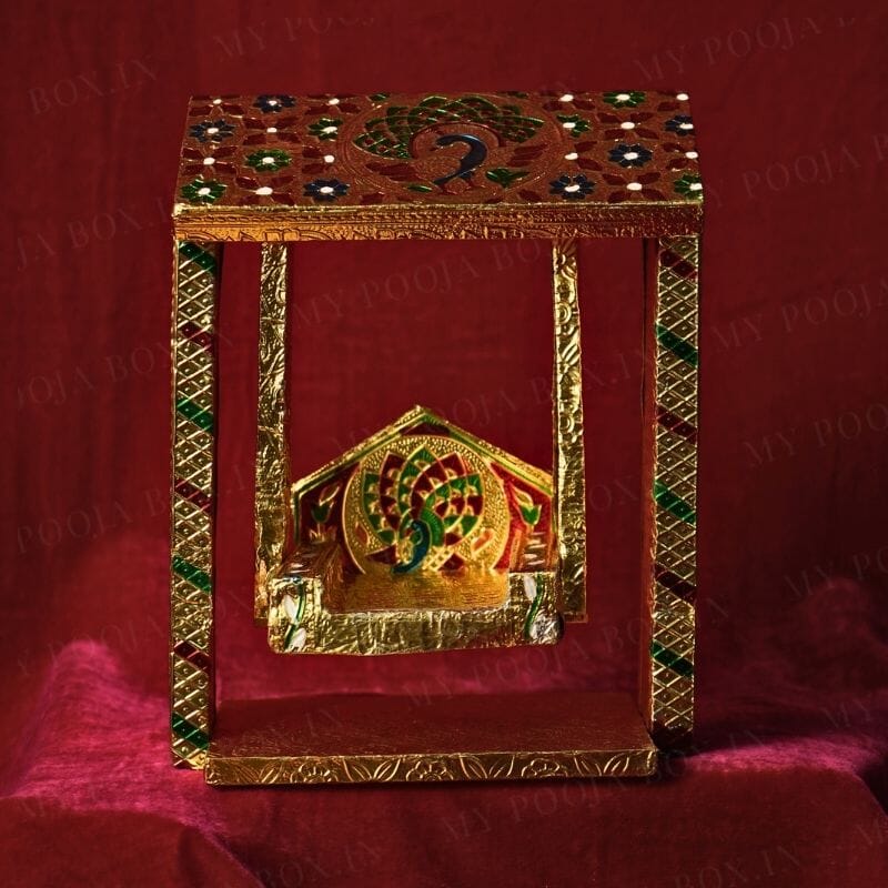 Elegant Meenakari Laddu Gopal Jhula