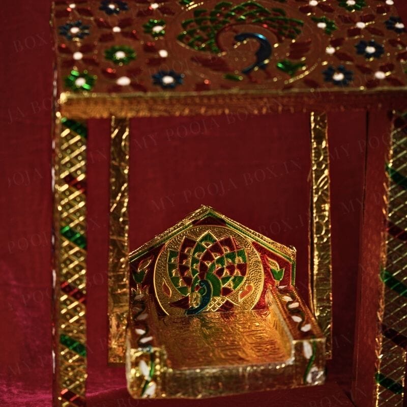 Elegant Meenakari Laddu Gopal Jhula