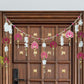 Pink Lotus Grace Door Hanging Toran/ Bandhanwar
