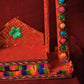 Handcrafted Red and Gold Krishan Jhula