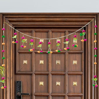Handmade Parrot Bandanwar Door Hanging