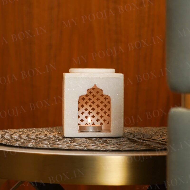 Marble Jali Oil Burner