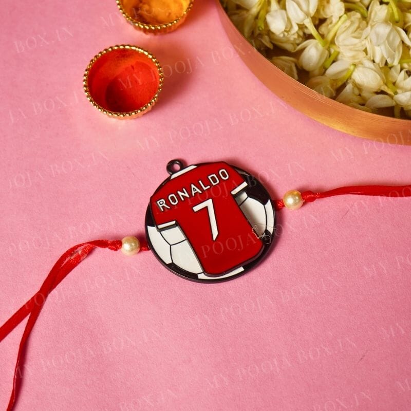 Cute Ronaldo No.7 Quirky Rakhi