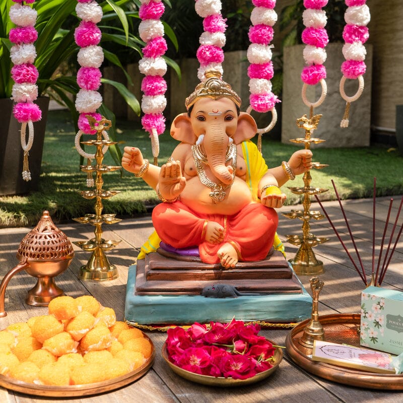 1.5FEET Eco-Friendly Lambodar Ganesha | Plant-A-Ganesha