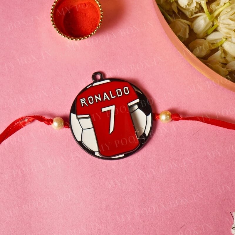 Cute Ronaldo No.7 Quirky Rakhi