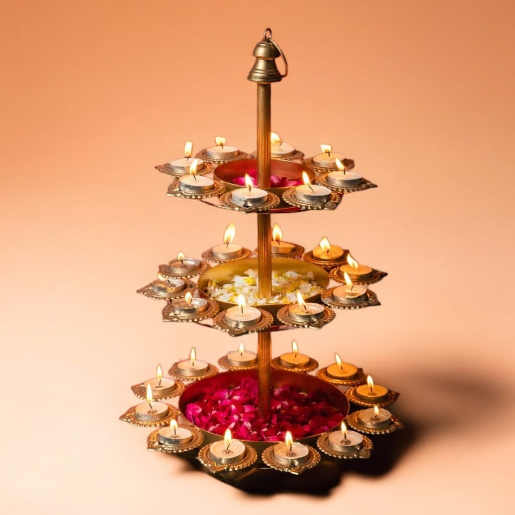 Exquisite Layer Diya Urli Stand