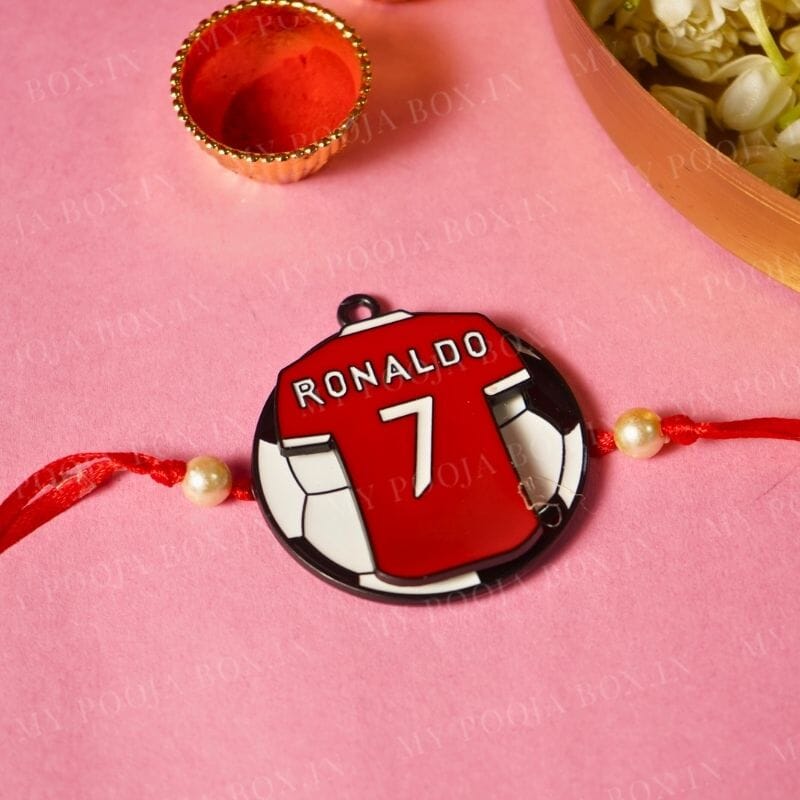 Cute Ronaldo No.7 Quirky Rakhi