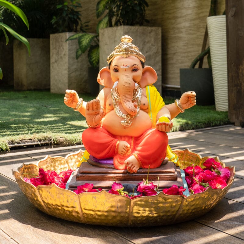 1.5FEET Eco-Friendly Lambodar Ganesha | Plant-A-Ganesha