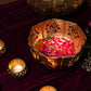 Ravishing Lotus Urli With Set Of 8 T-Light