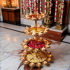 Exquisite Layer Diya Urli Stand