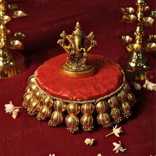 Handcrafted Red Charming Aasan