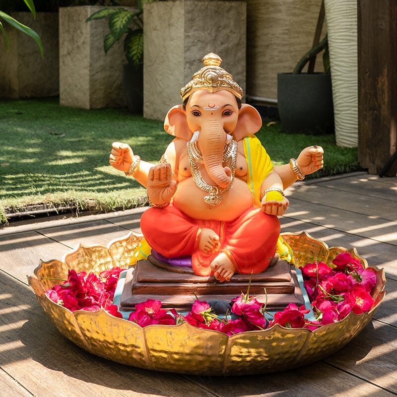 1.5FEET Eco-Friendly Lambodar Ganesha | Plant-A-Ganesha