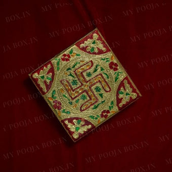Swastik Design Pooja Chowki