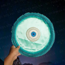 Evil Eye Blue Karwa Chauth Thali Set