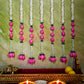 Artificial Triple Lotus Bud Jasmine Flower Backdrop Decoration