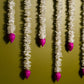 Artificial Jasmine Flower And Pink Lotus Buds Backdrop Decoration