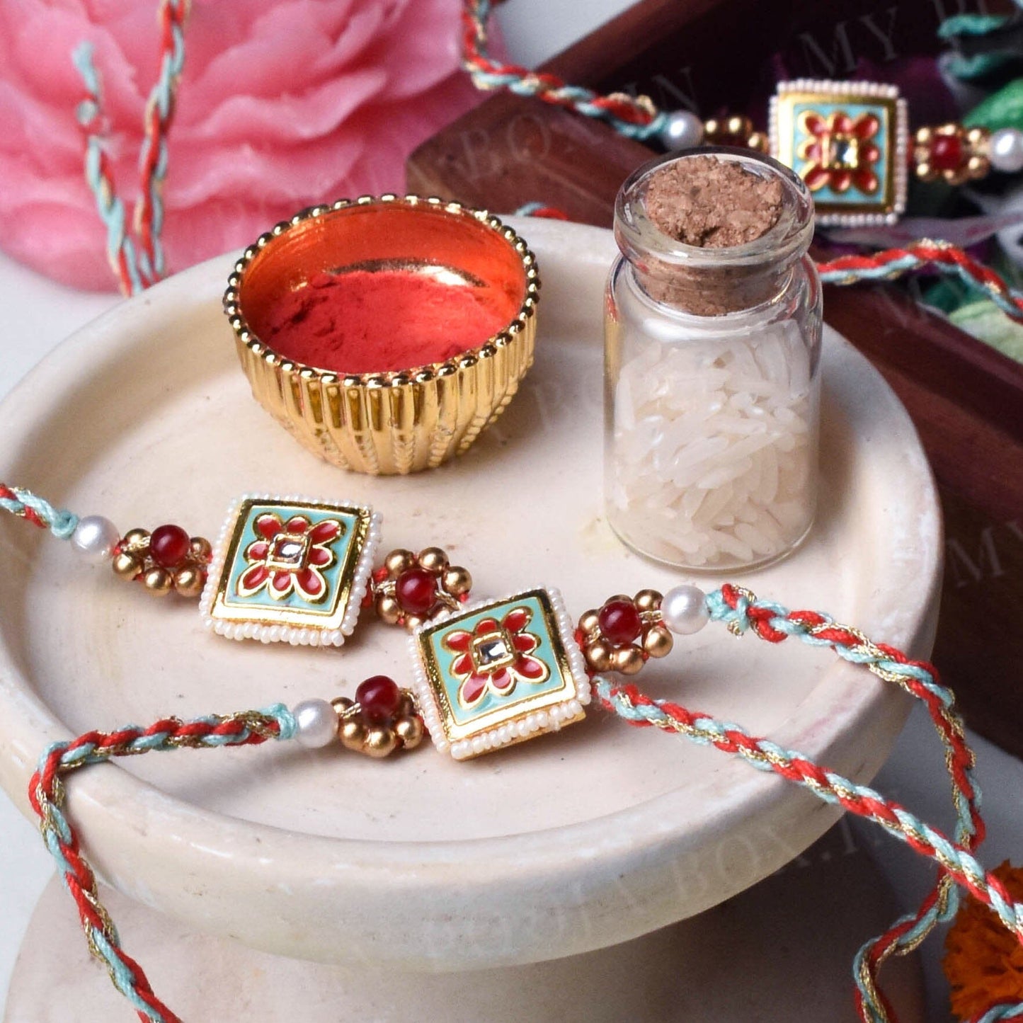 Splendid Stone Bhaiya Rakhi