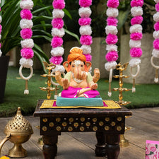 8INCH Eco-Friendly Dagdusheth Pagdi Ganapati | Plant-A-Ganesha