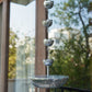 Silver Finish Lotus Hanging Fumer