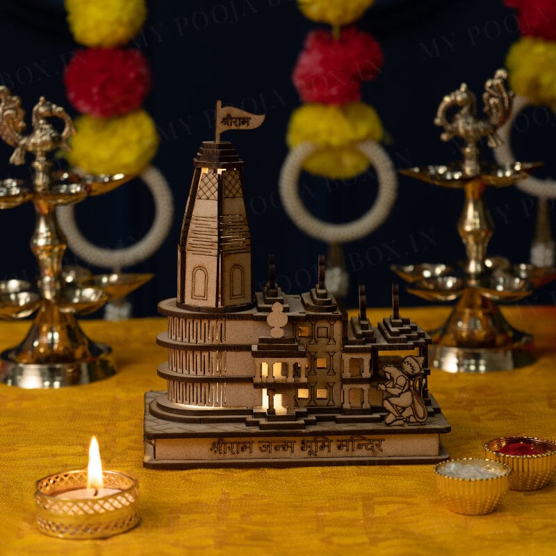 Shri Ram Mandir Janambhoomi Temple Ayodhya With Light
