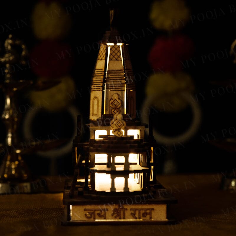 Shri Ram Mandir Janambhoomi Temple Ayodhya With Light