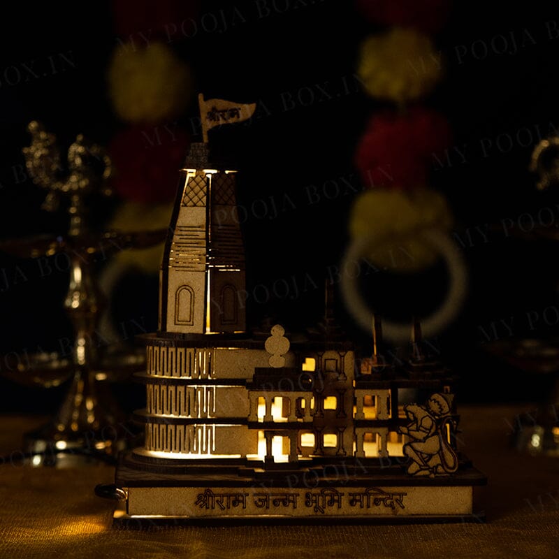 Shri Ram Mandir Janambhoomi Temple Ayodhya With Light