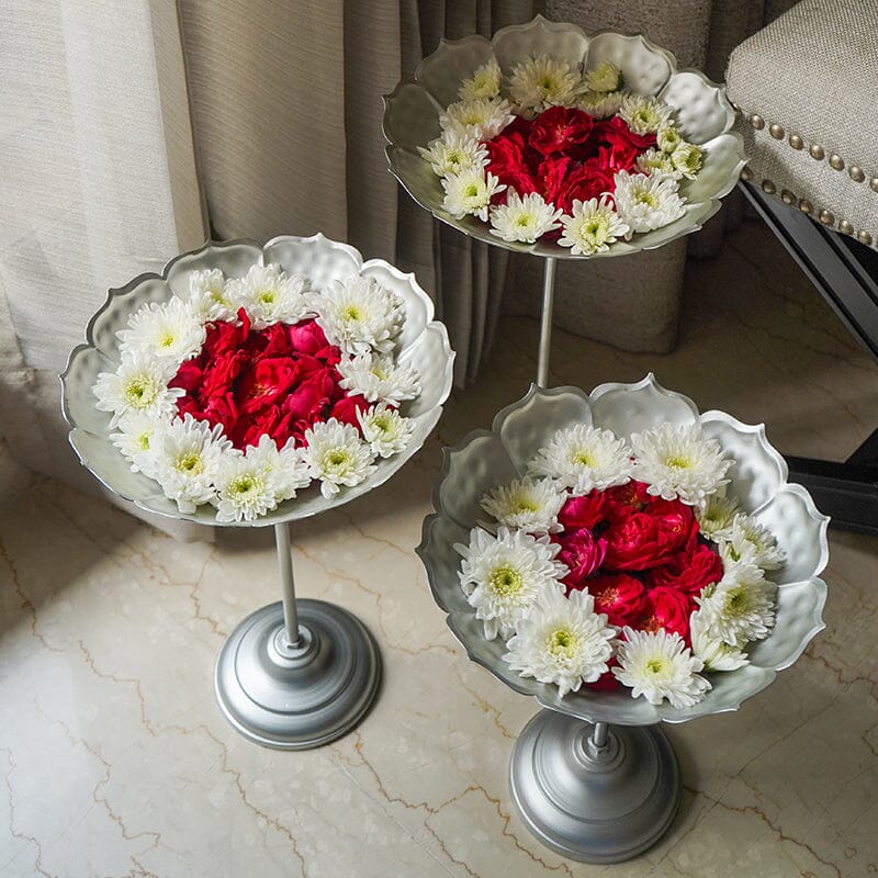 Stunning Silver Urli with Stand