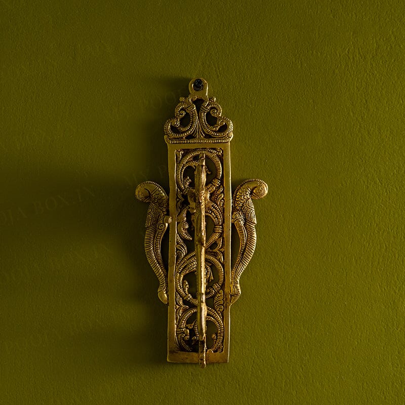 Antique Brass Wall Bracket With Bird Design