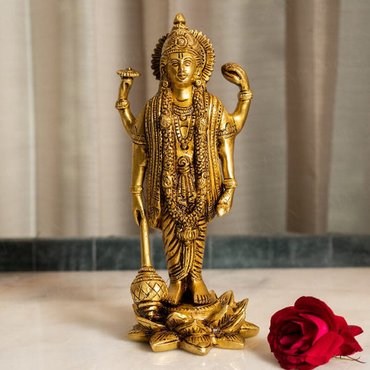 Alluring Brass Vishnu Idol