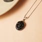 Black Tourmaline Engraved Ganesha Healing Pendant