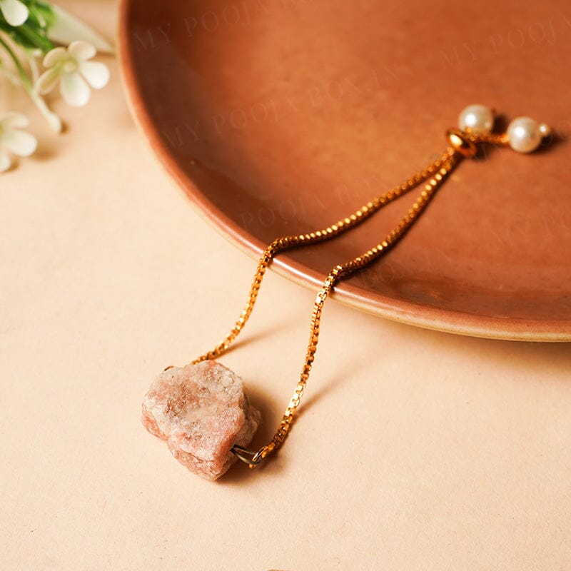 Sunstone Natural Crystal Bracelet