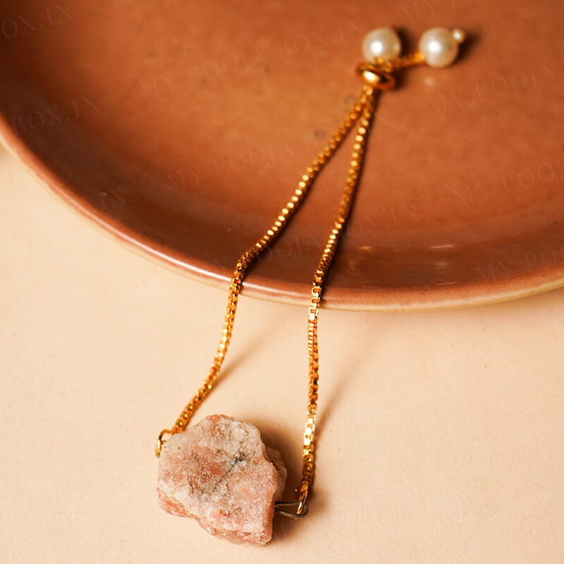 Sunstone Natural Crystal Bracelet